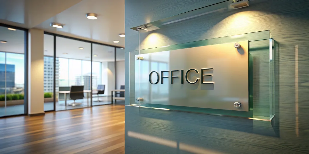 custom frosted acrylic signs